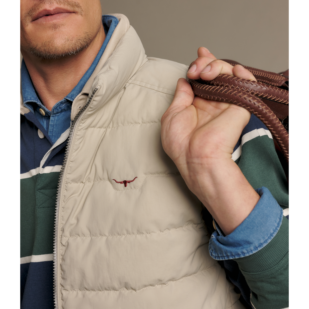 RM Williams Rydal Almond Padded Vest