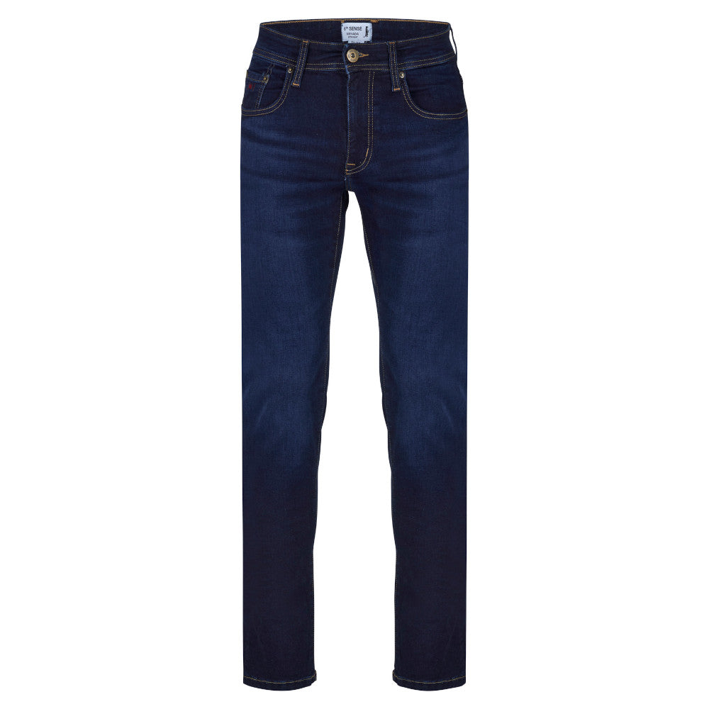 6th Sense Nevada Prussian Blue Straight Leg Jeans