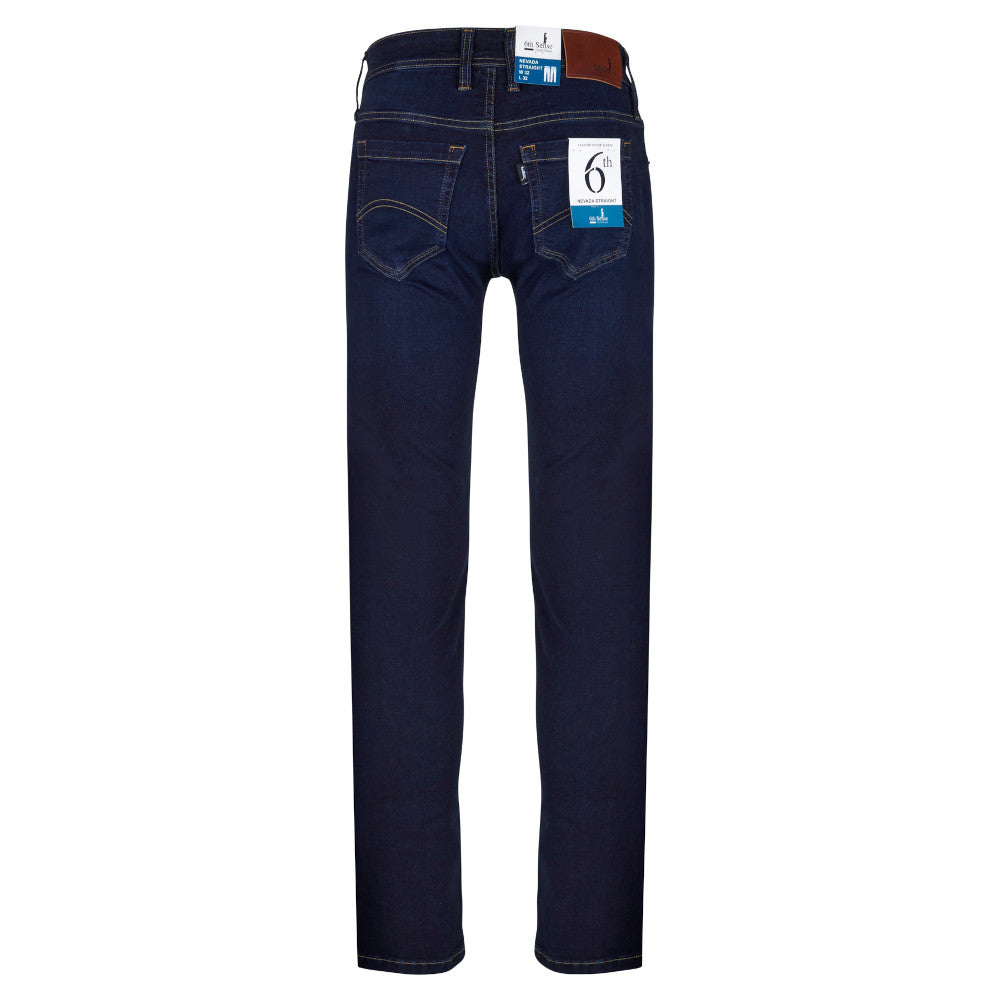 6th Sense Nevada Prussian Blue Straight Leg Jeans