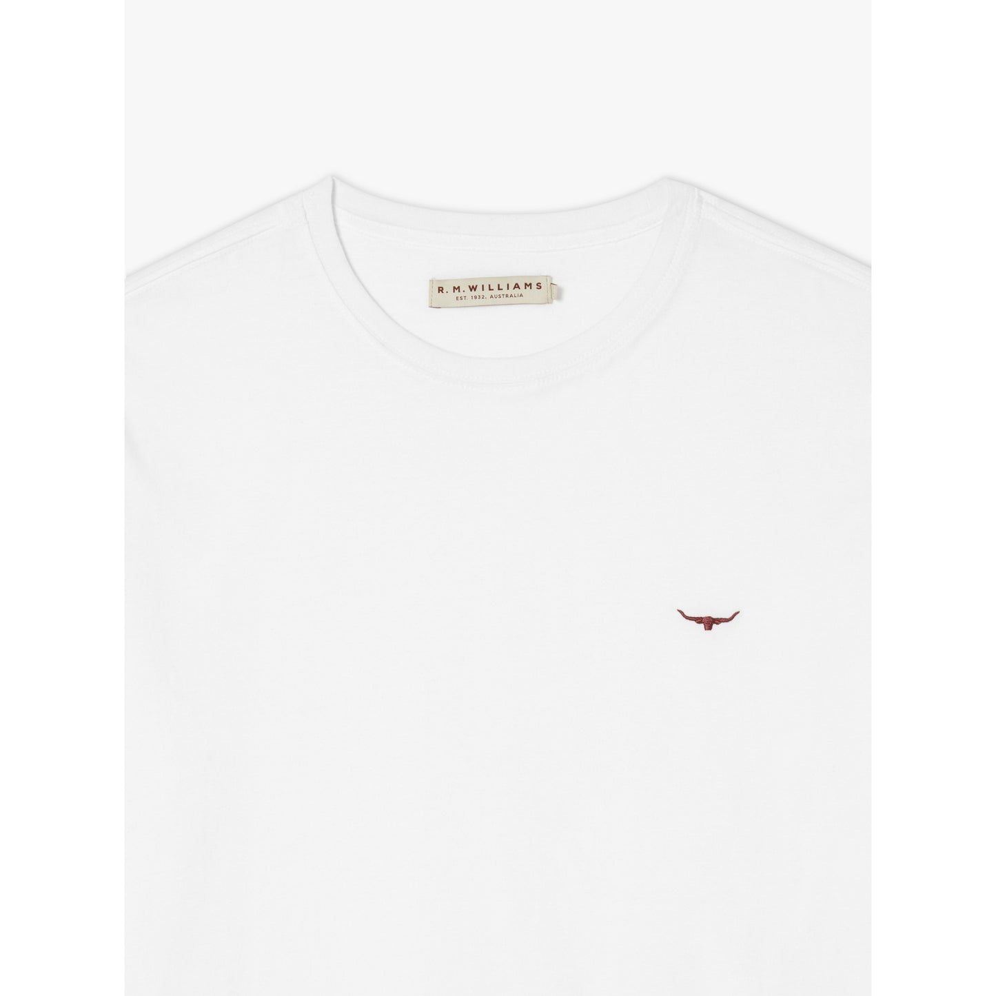 RM Williams White Parson T-Shirt