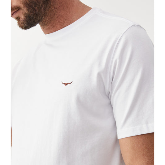 RM Williams White Parson T-Shirt