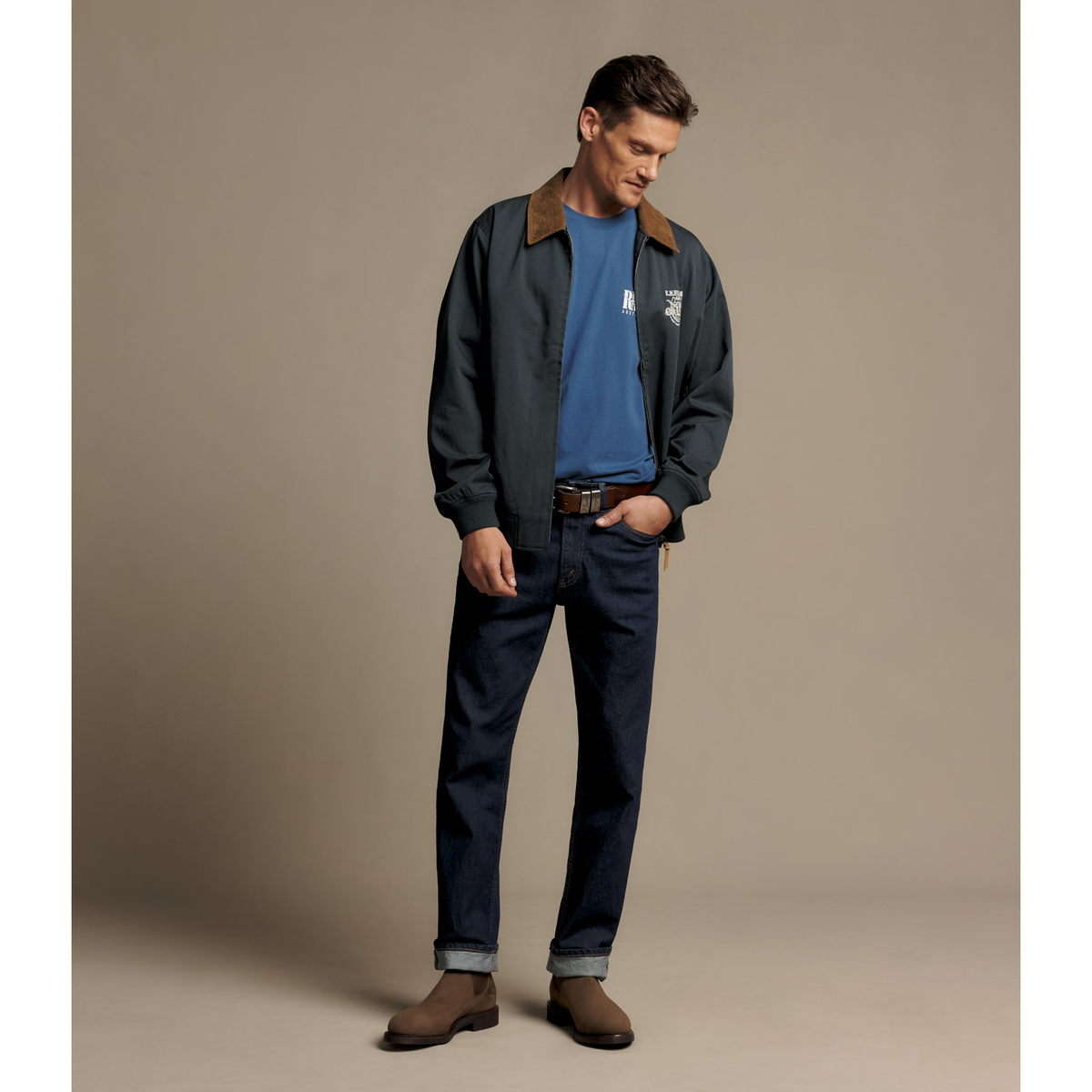 RM Williams Classic R.M.W. Mid Blue T-Shirt
