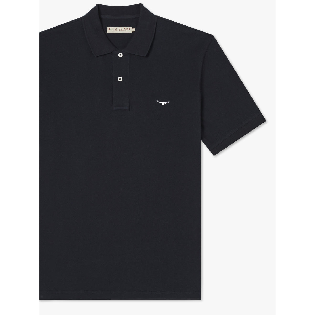 RM Williams Rod Navy Polo Shirt