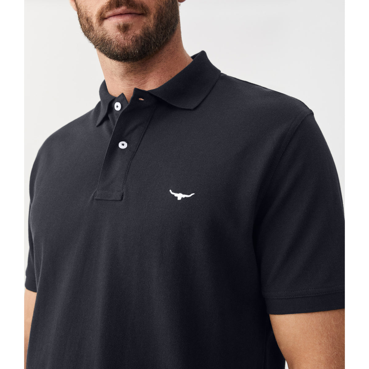 RM Williams Rod Navy Polo Shirt
