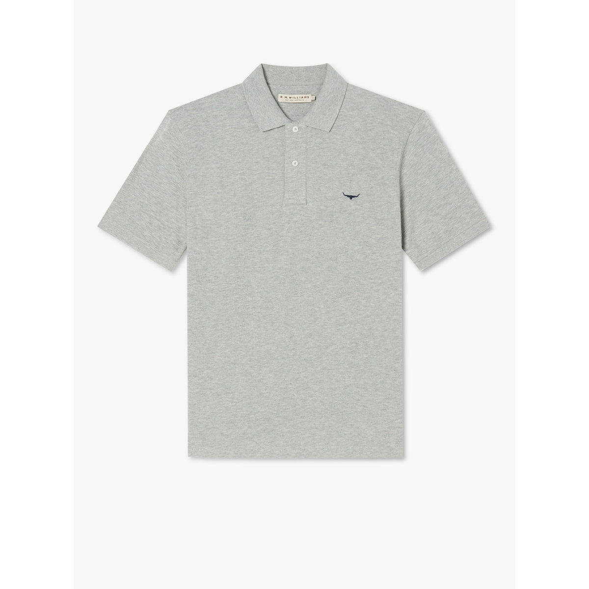 RM Williams Rod Grey Marle Polo Shirt