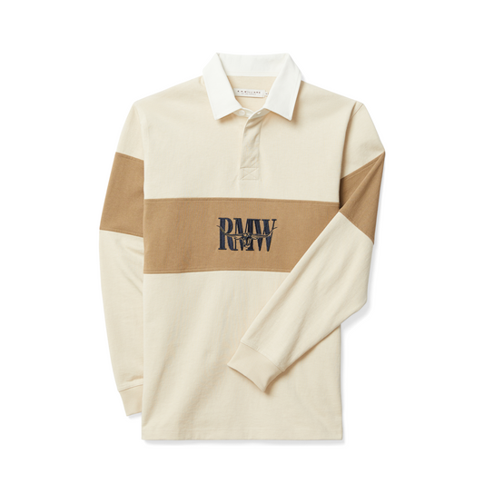 RM Williams Heritage Sand Brown Rugby Top