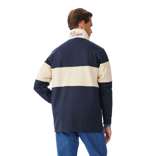 RM Williams Heritage Navy Sand Rugby Top