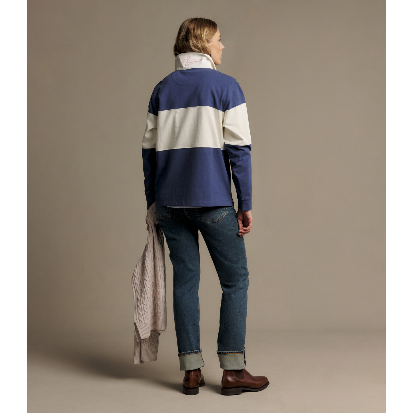 RM Williams Narran Heritage Blue 3 Panel Rugby