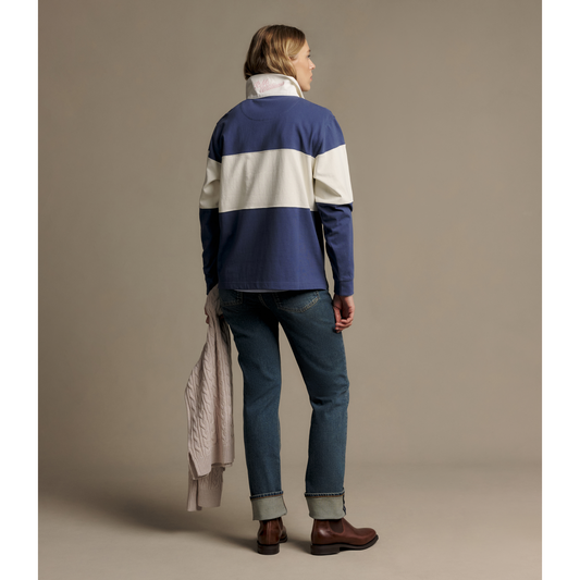 RM Williams Narran Heritage Blue 3 Panel Rugby