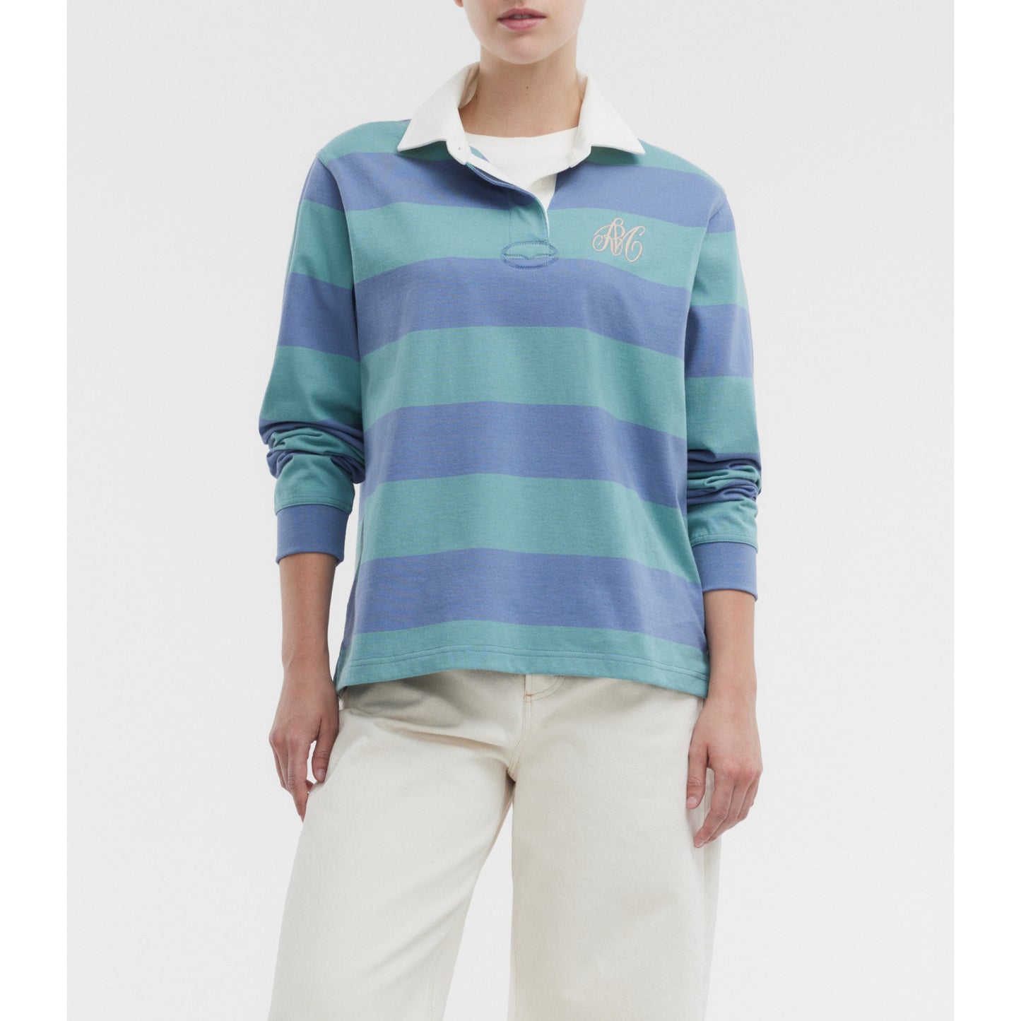 RM Williams Narran Heritage Stripe Breakwater / Blue Rugby