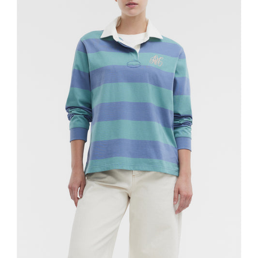 RM Williams Narran Heritage Stripe Breakwater / Blue Rugby