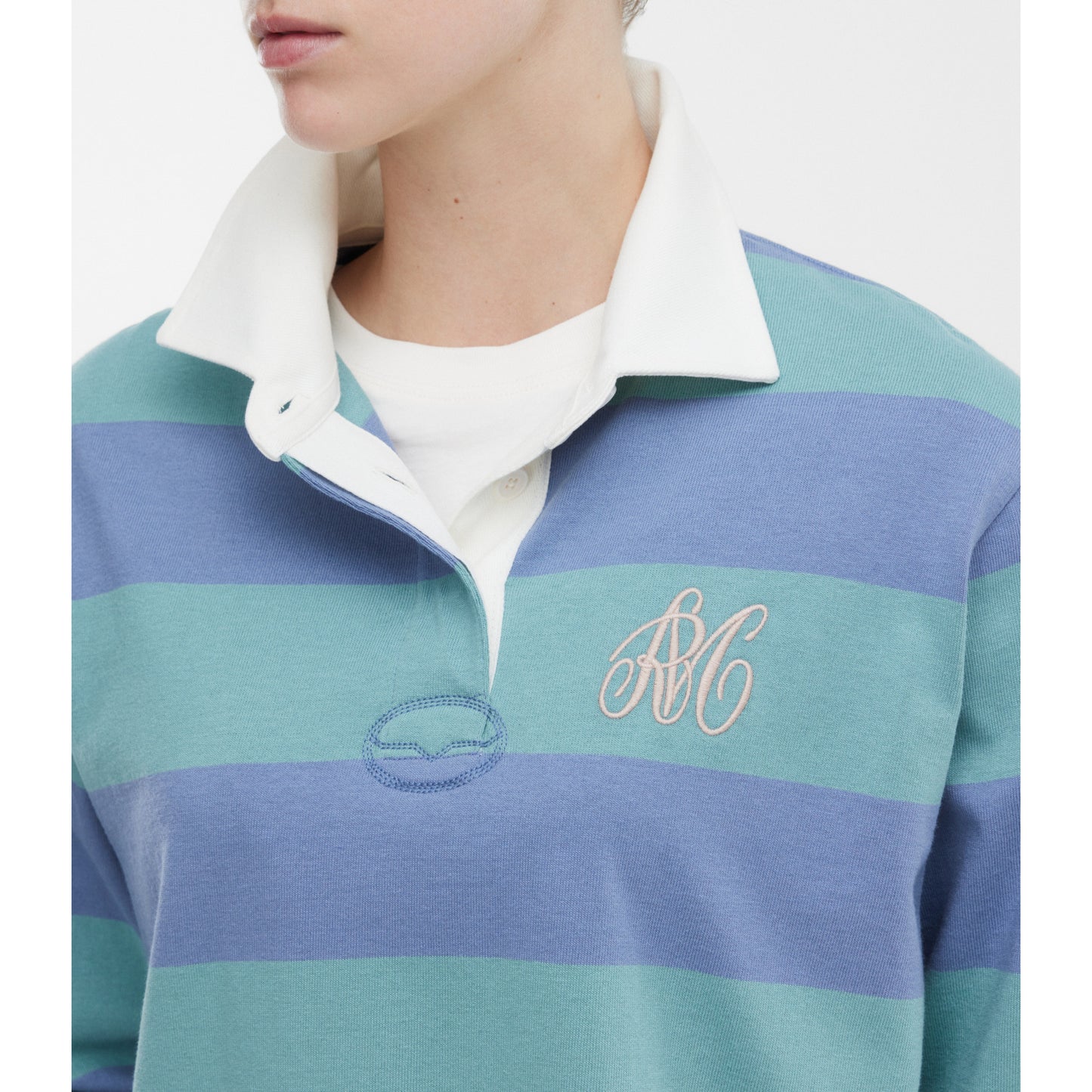 RM Williams Narran Heritage Stripe Breakwater / Blue Rugby