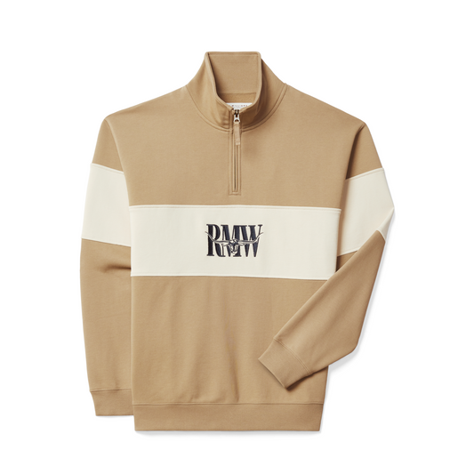 RM Williams Heritage Aubergine 1/4 Zip Sweatshirt