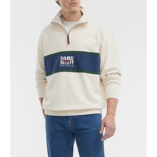 RM Williams Classic RMW Ecru 1/4 Zip