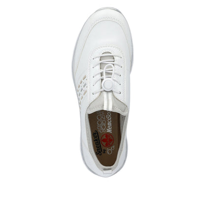 Rieker L3259-80 White/Rose/Silver/Pearl Cloud Casual Shoes
