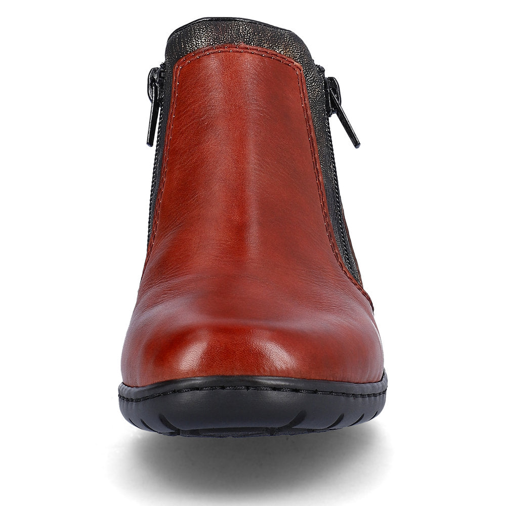 Rieker L4382-38 Dagmar Brick/Black-Antique Boots
