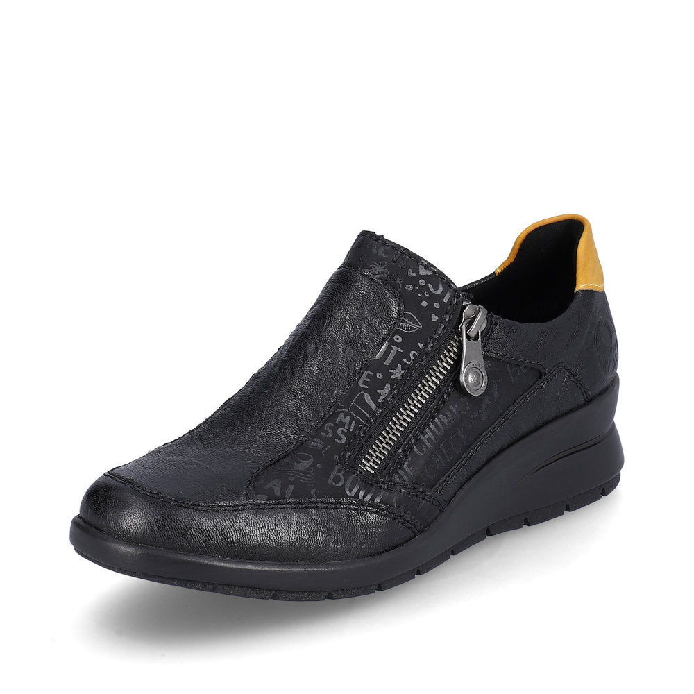 Rieker L4850-00 Dagmar Black Casual Shoes
