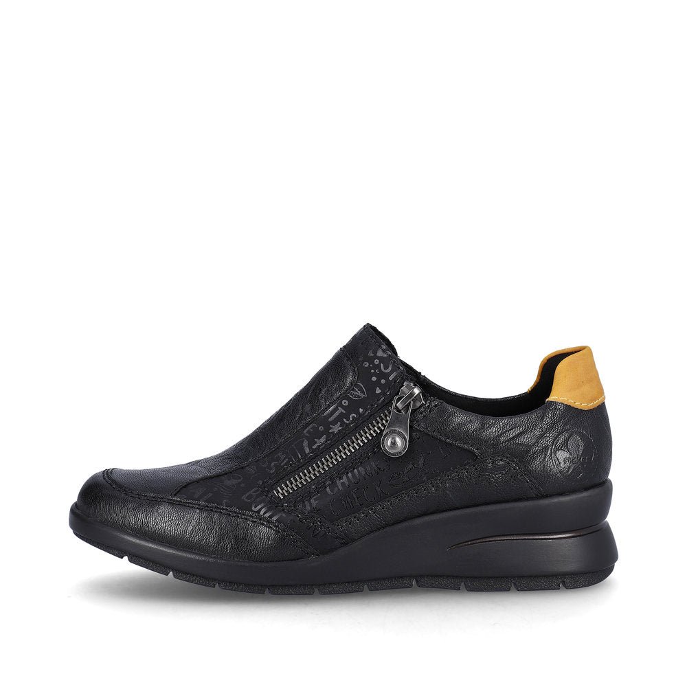 Rieker L4850-00 Dagmar Black Casual Shoes