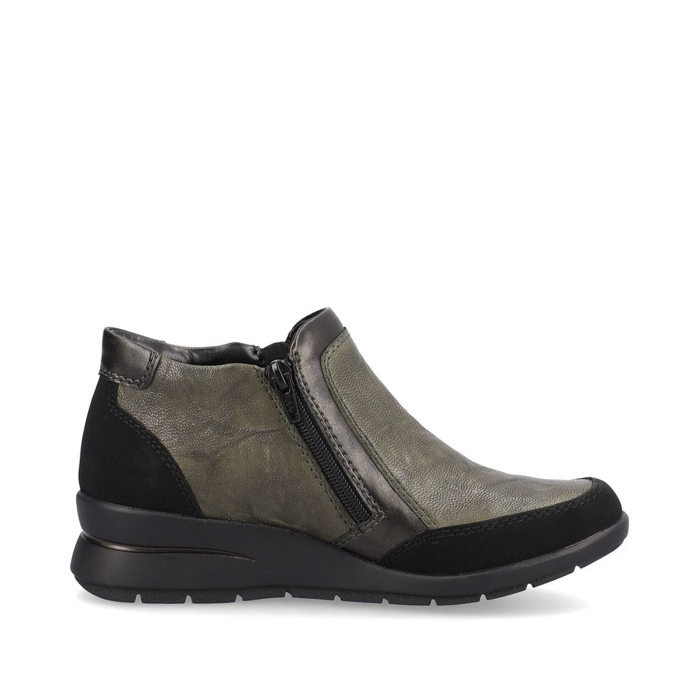 Rieker L4851-52 Dagmar Black/Ivy/Antique/Forest Boots