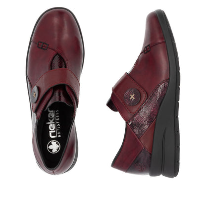 Rieker L4856-35 Wine Casual Shoes