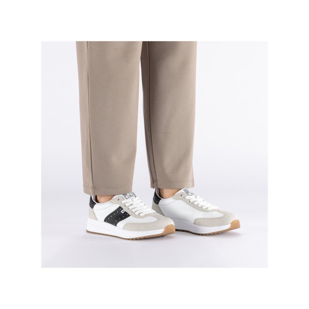 Rieker L5802-40 White Light Grey Black Trainers