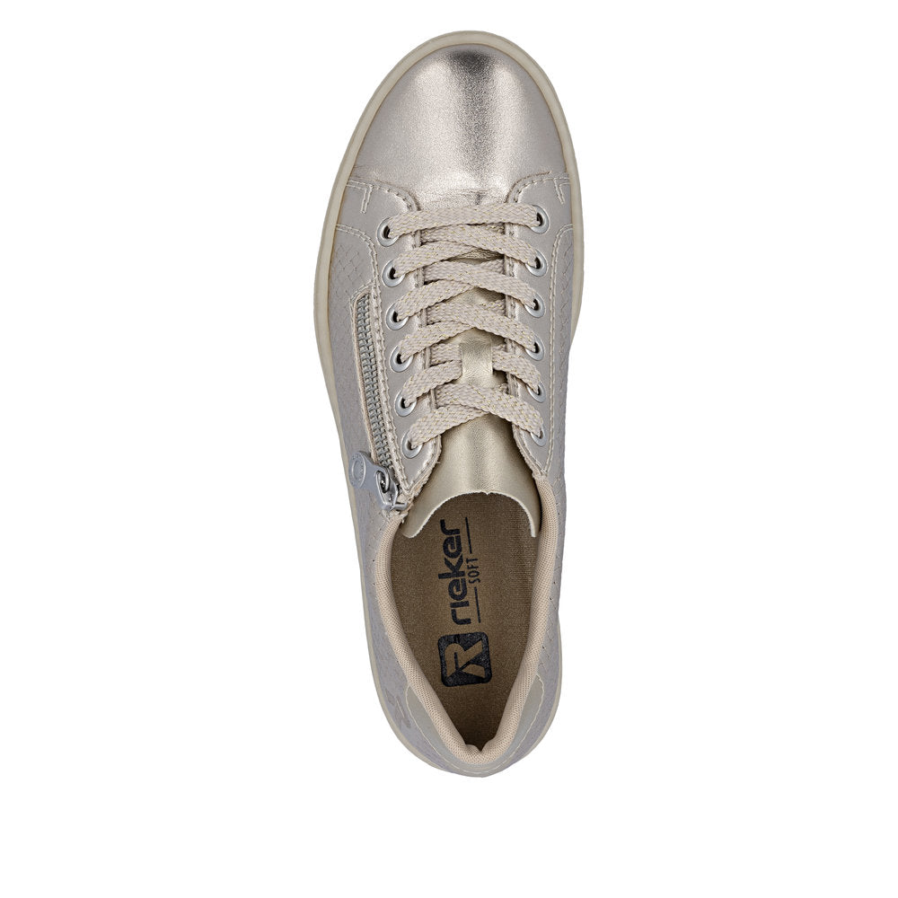 Rieker L5955-90 Pale Gold Trainers