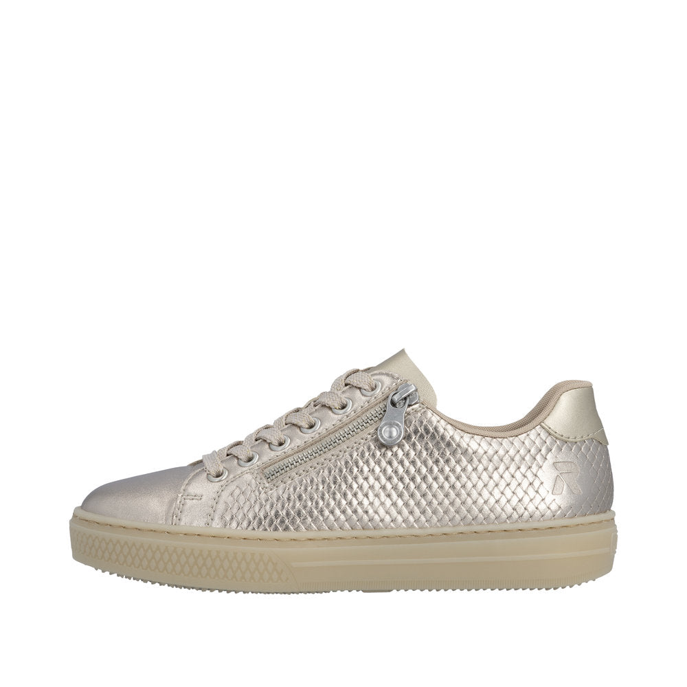 Rieker L5955-90 Pale Gold Trainers