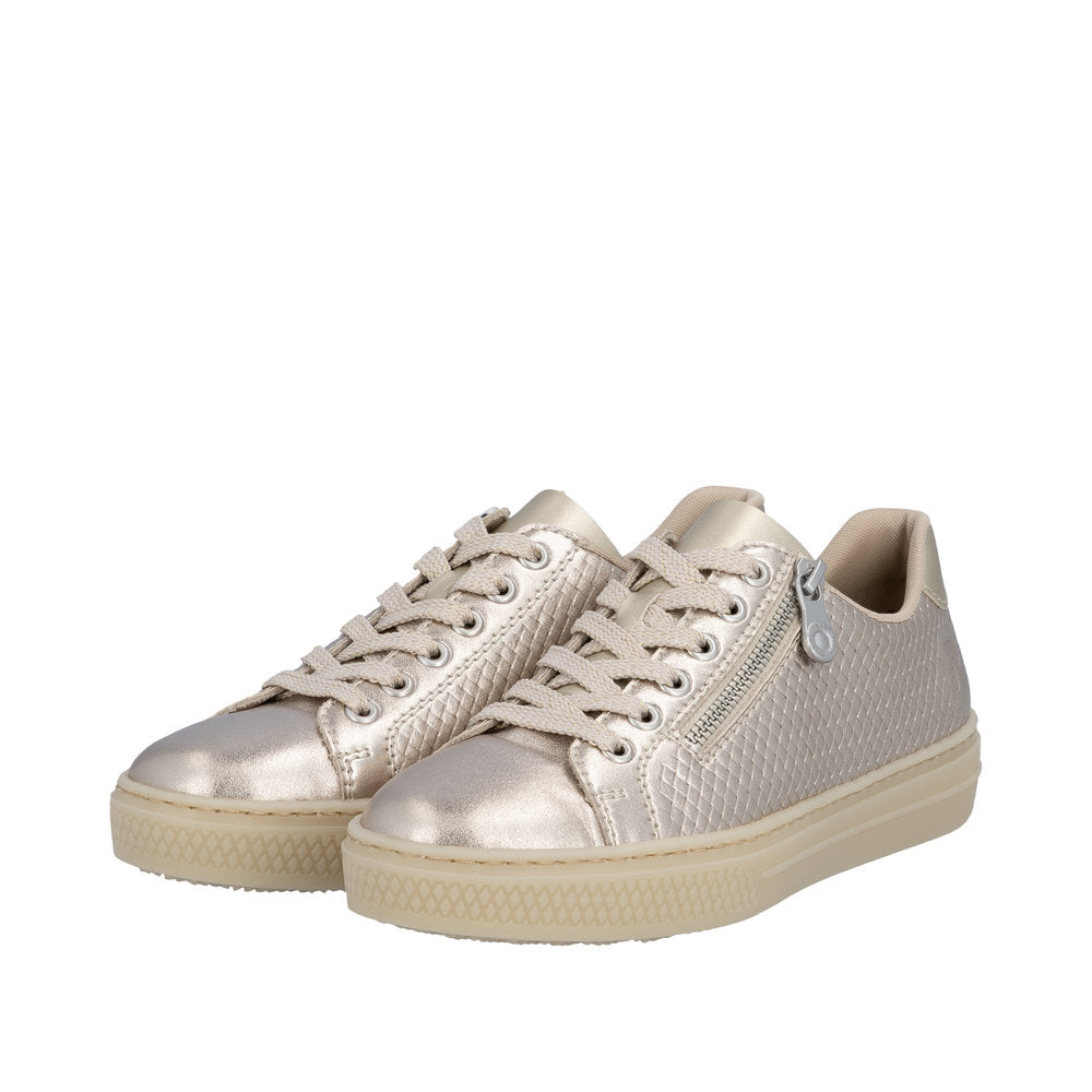 Rieker L5955-90 Pale Gold Trainers