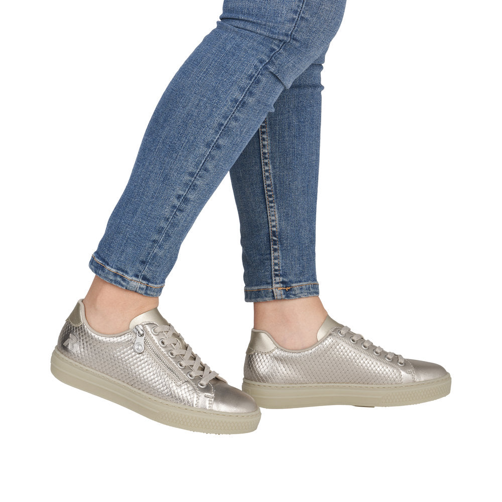 Rieker L5955-90 Pale Gold Trainers