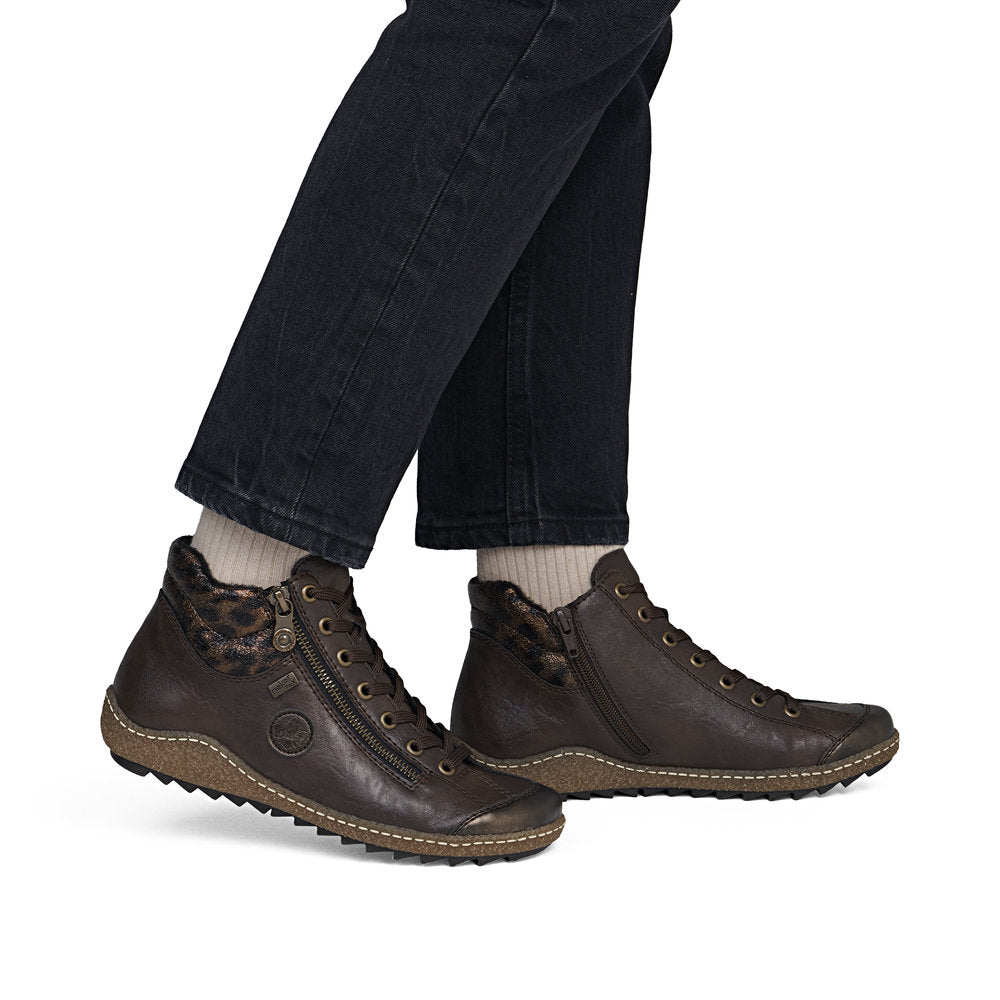 Rieker L7514-25 Brown Mid Height Boots