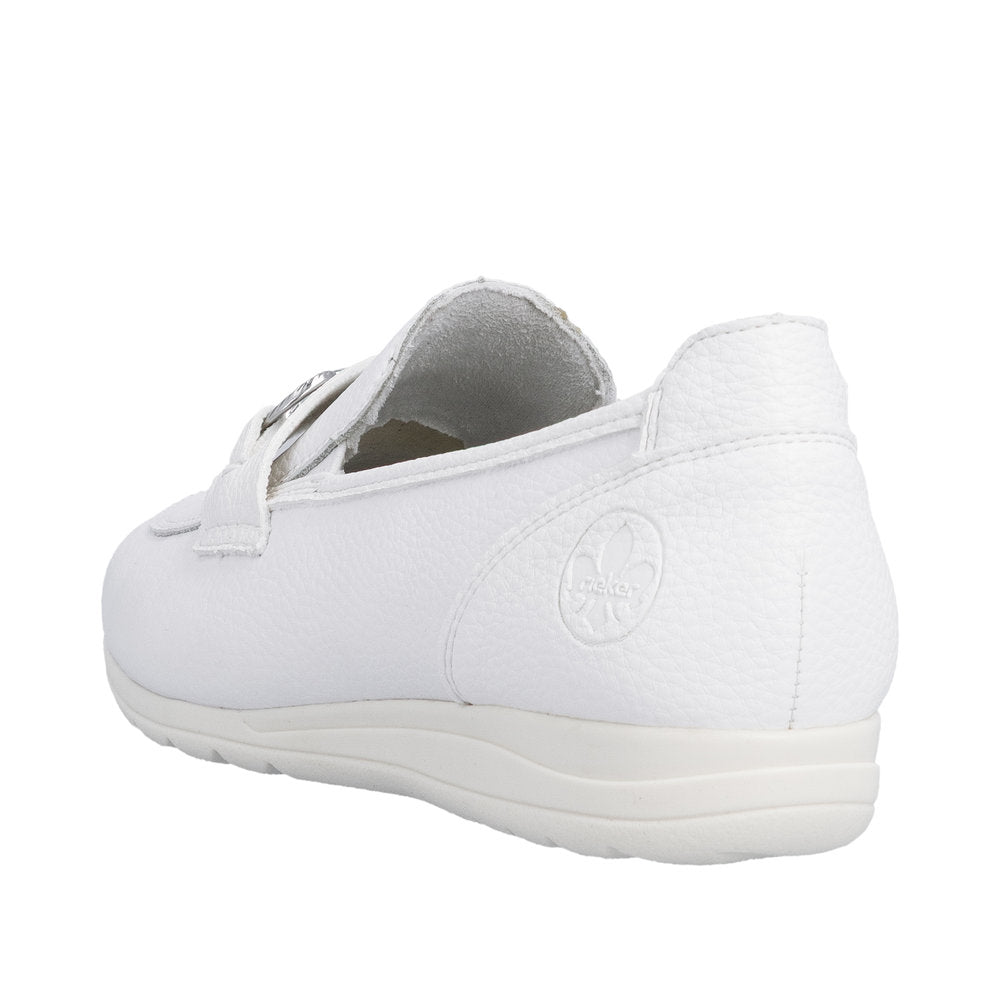 Rieker L9355-80 White Casual Shoes