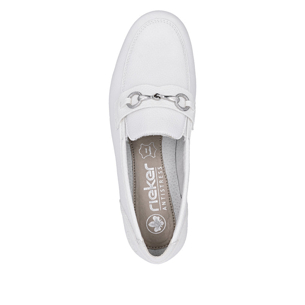 Rieker L9355-80 White Casual Shoes