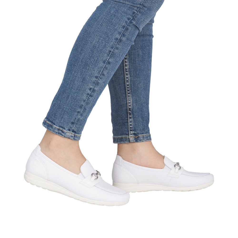 Rieker L9355-80 White Casual Shoes