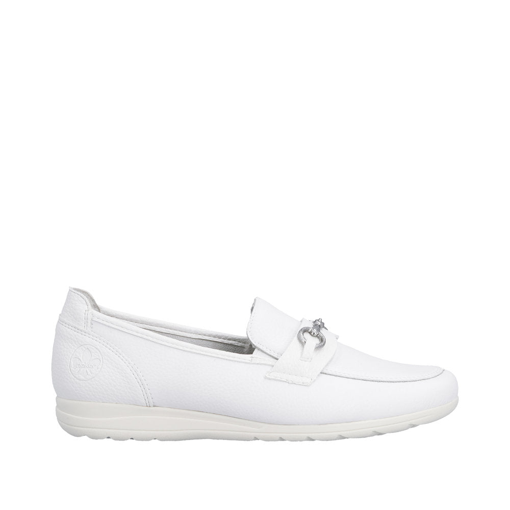 Rieker L9355-80 White Casual Shoes