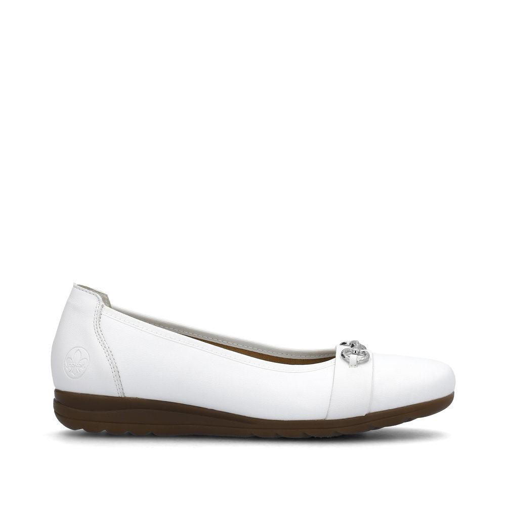 Sporty white leather on sale shoes