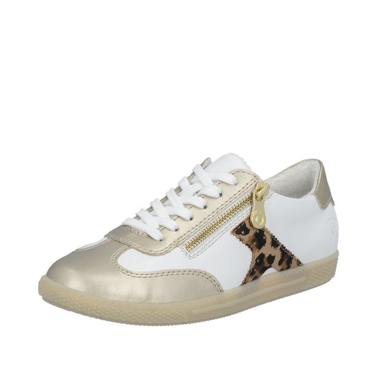 Rieker L9700-81 Pale Gold White Trainers