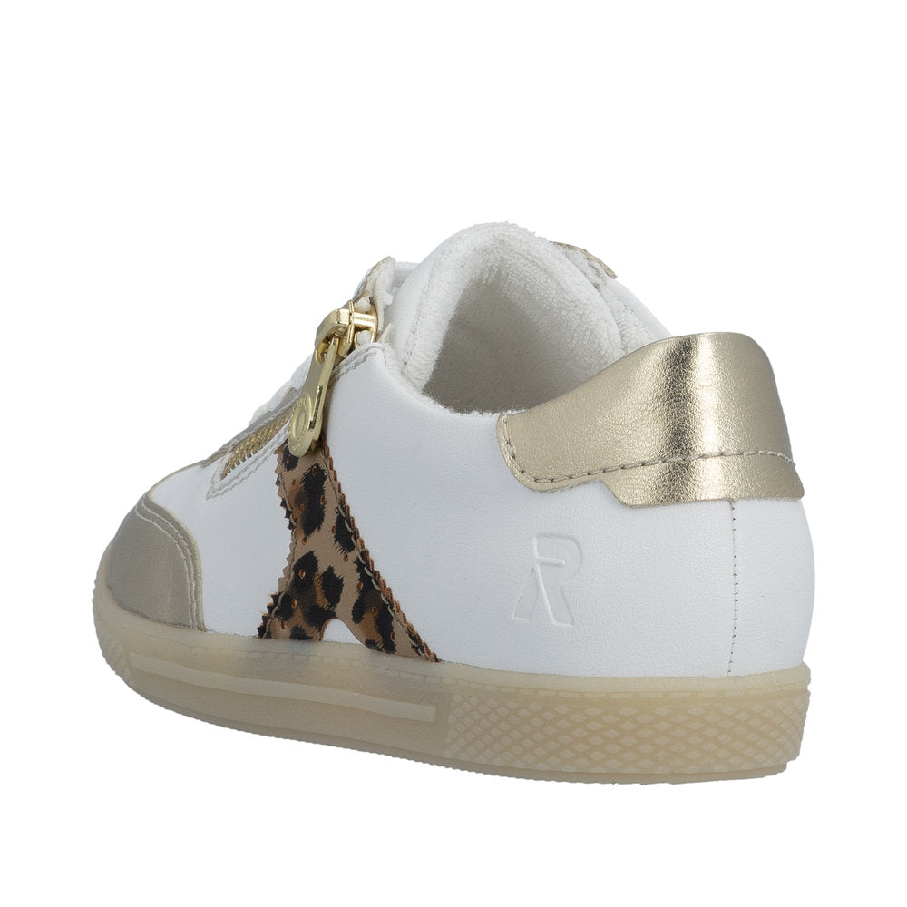 Rieker L9700-81 Pale Gold White Trainers