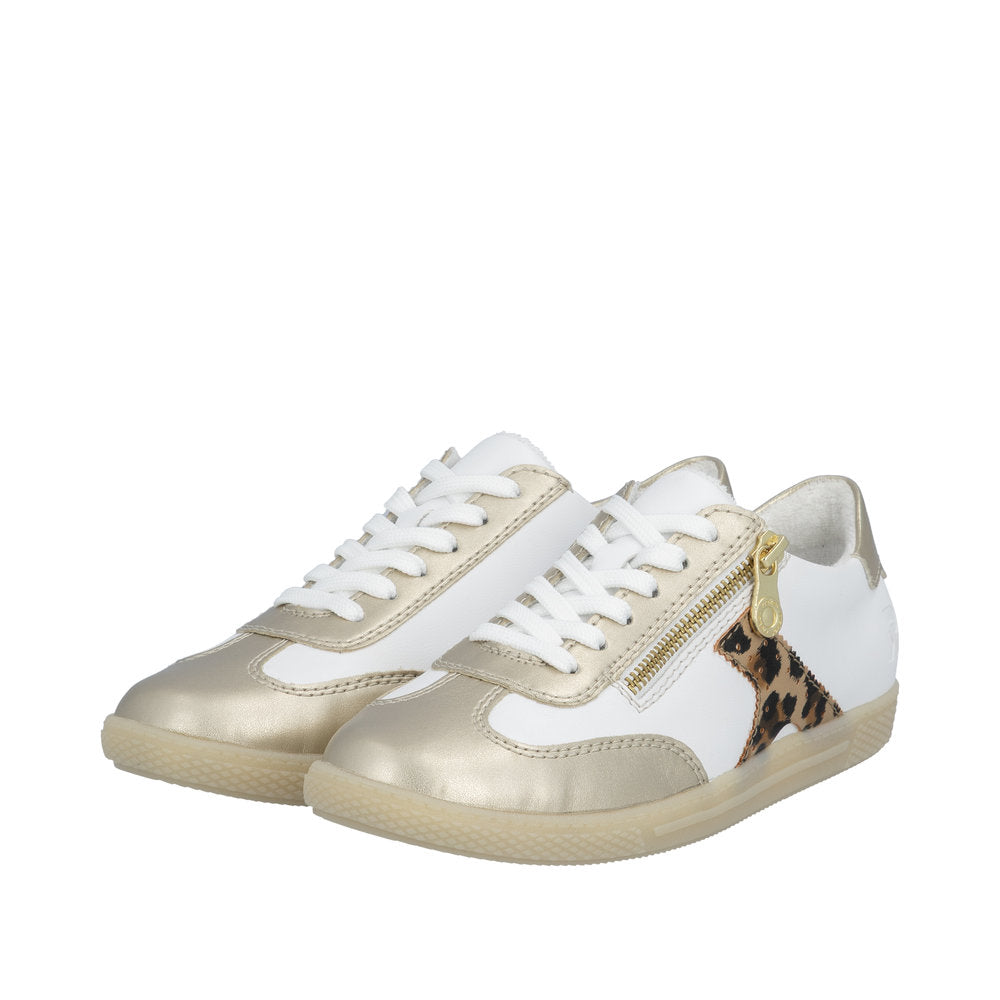 Rieker L9700-81 Pale Gold White Trainers