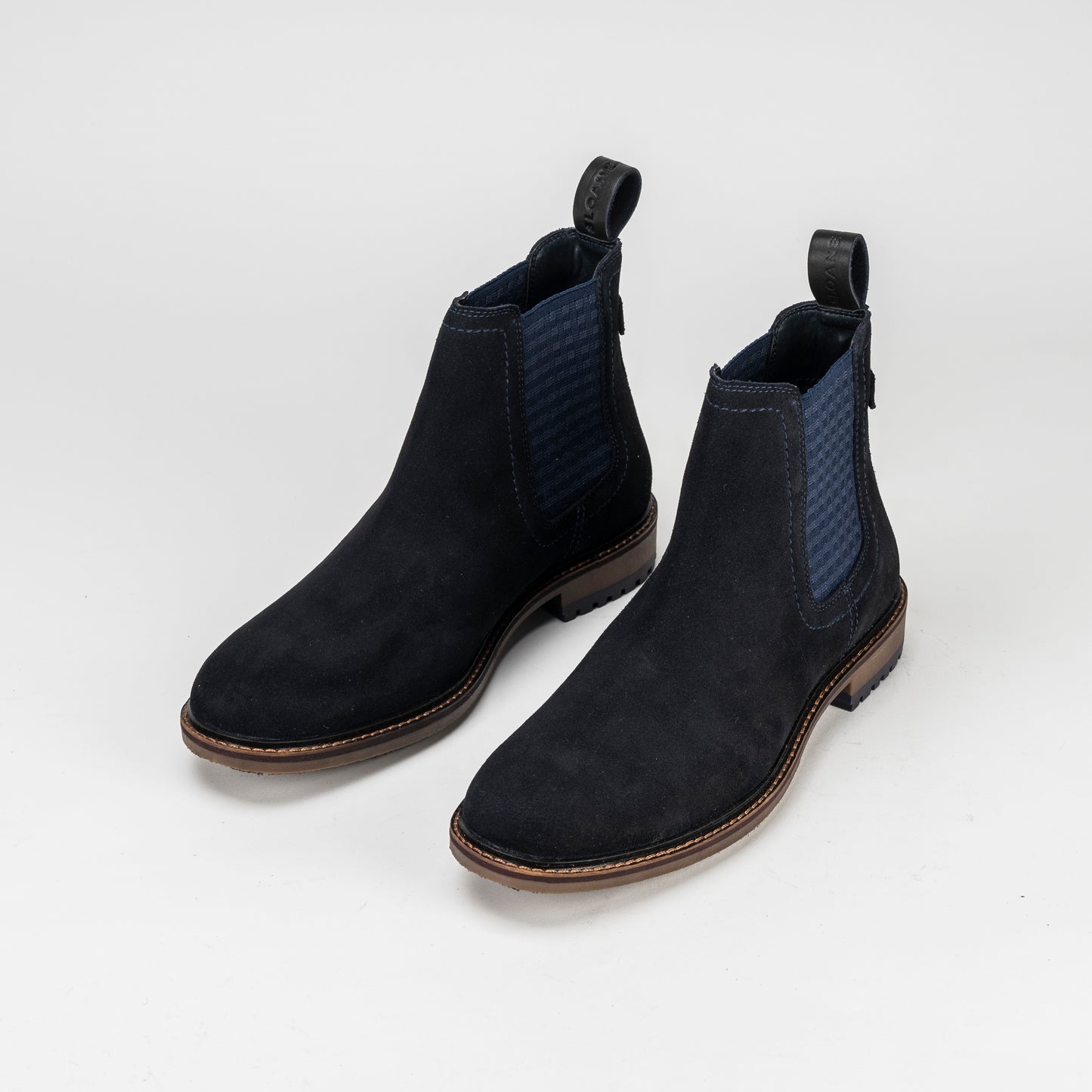 Sloane Ledger Navy Suede Chelsea Boots