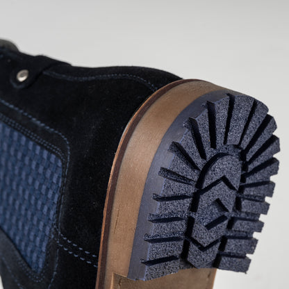 Sloane Ledger Navy Suede Chelsea Boots