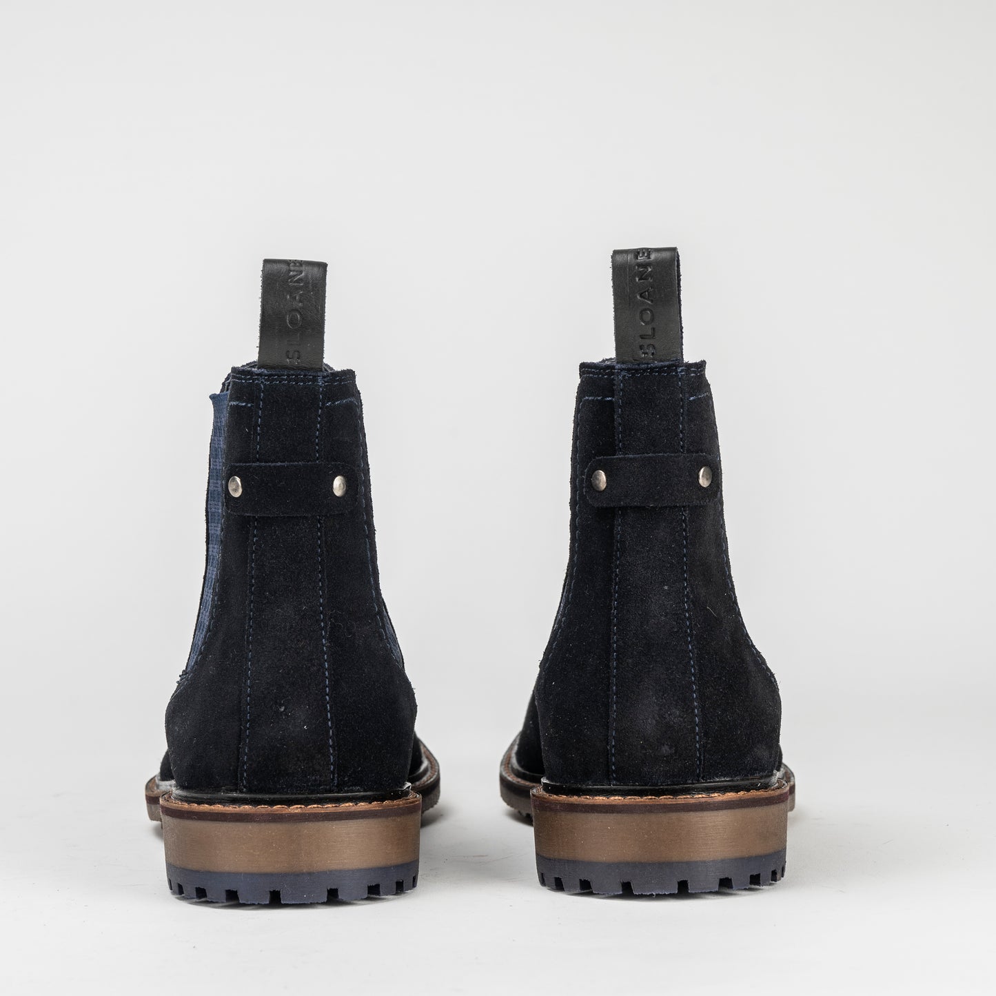 Sloane Ledger Navy Suede Chelsea Boots