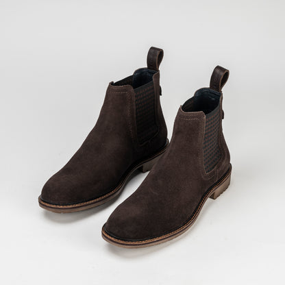 Sloane Ledger Brown Suede Chelsea Boots