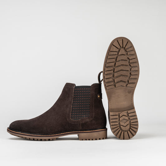 Sloane Ledger Brown Suede Chelsea Boots