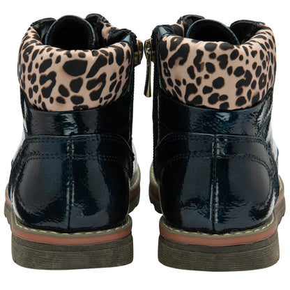 Lotus ULB333 Lexis Navy/Leopard Boots