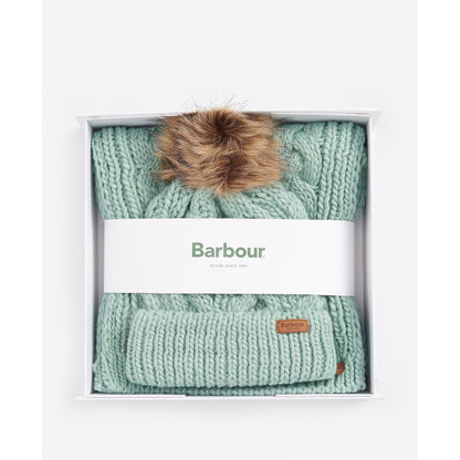 Barbour Ladies Penshaw Soft Mint Gift Set