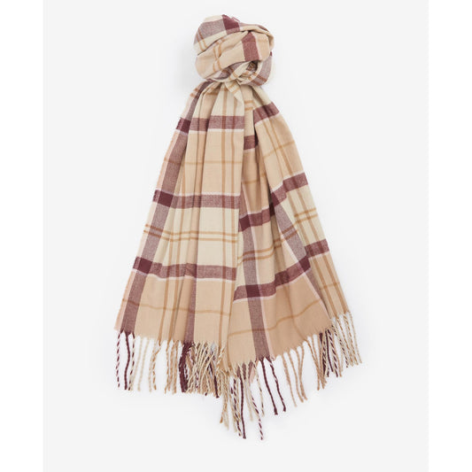 Barbour Dover Beanie & Hailes Muted Cabernet Scarf Gift Set