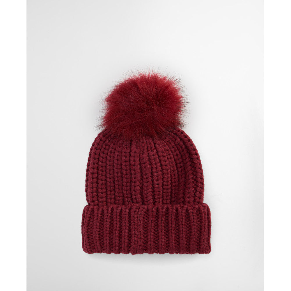 Barbour Saltburn Biking Red Beanie Hat