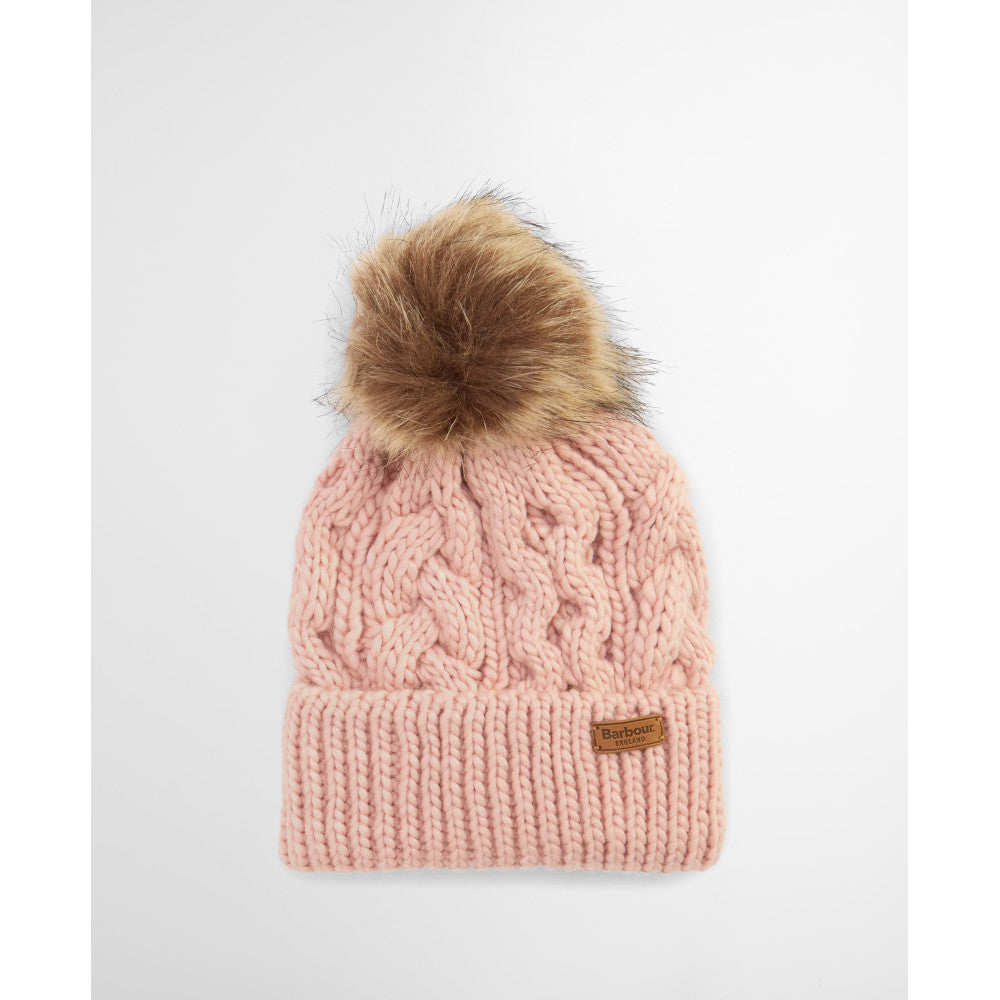 Barbour Penshaw Pink Blush Beanie Hat