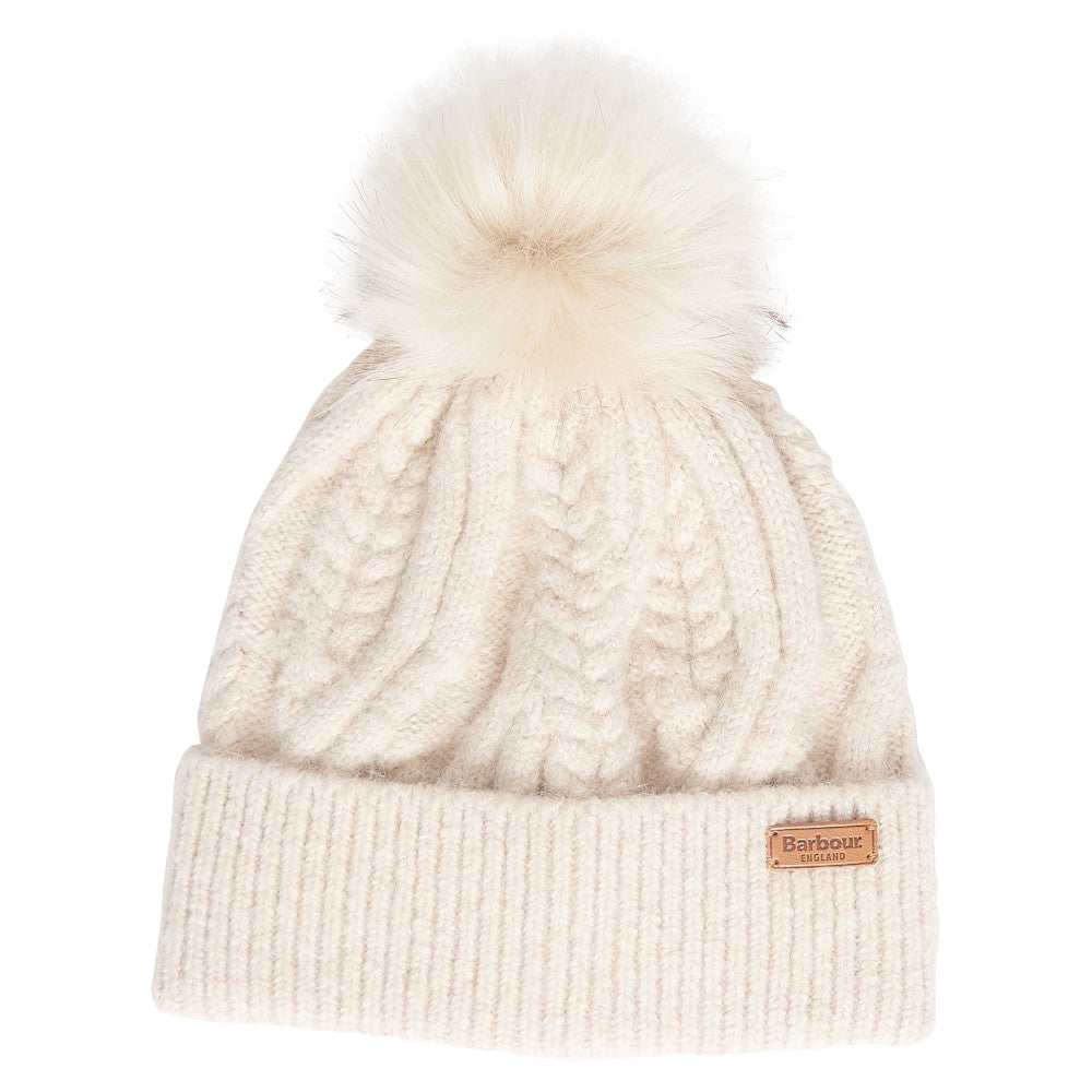 Barbour Elsdon Eggshell Beanie Hat