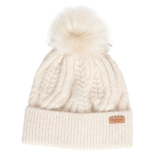 Barbour Elsdon Eggshell Beanie Hat